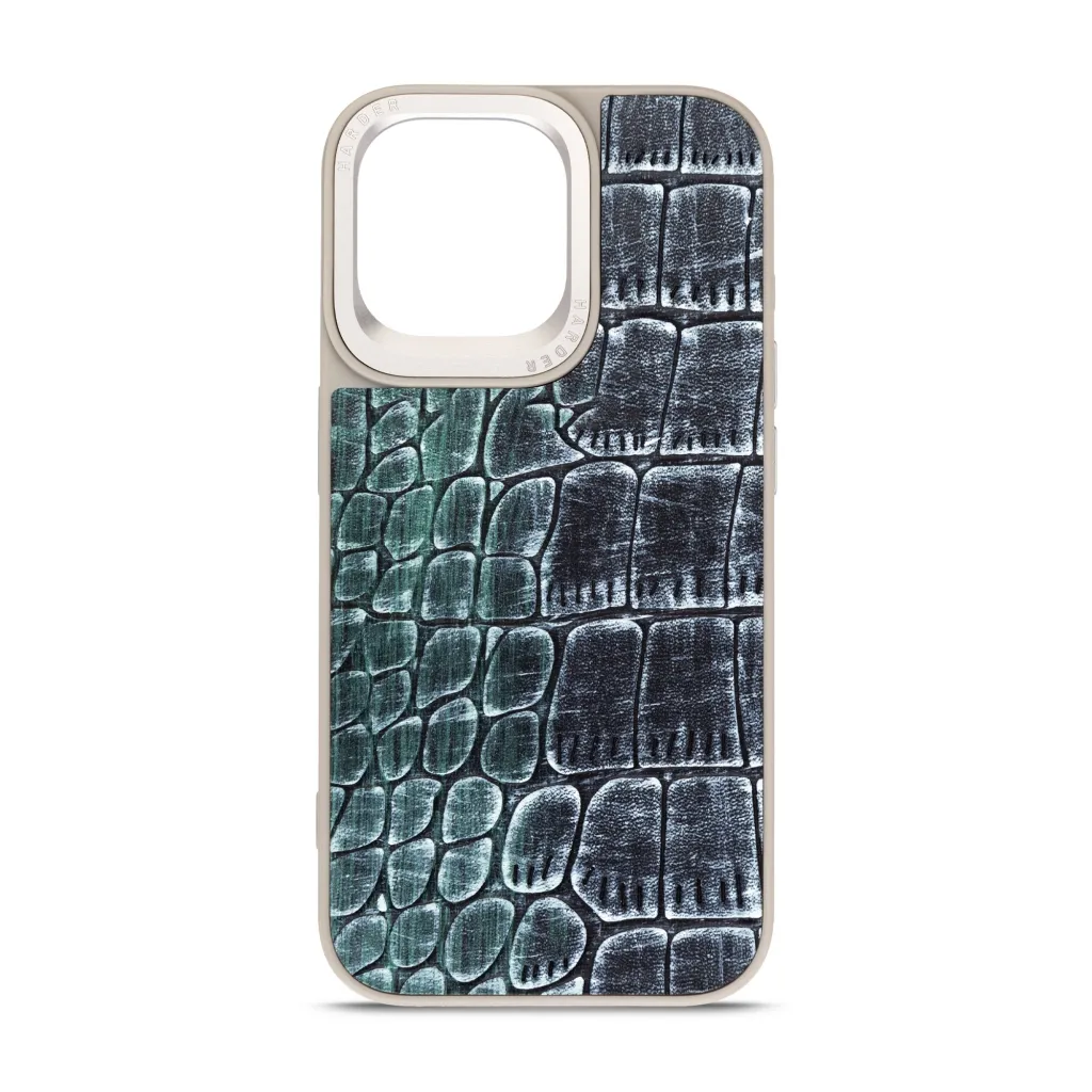 Чехол для смартфона Harder Glamorous Croco Apple iPhone 14 Pro Max Grey Green (ARM76773)