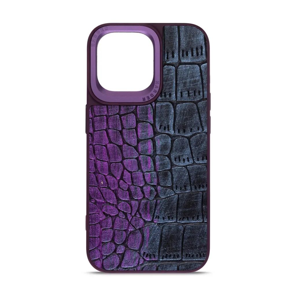 Чехол для смартфона Harder Glamorous Croco Apple iPhone 15 Pro Max Dark Purple (ARM76767)