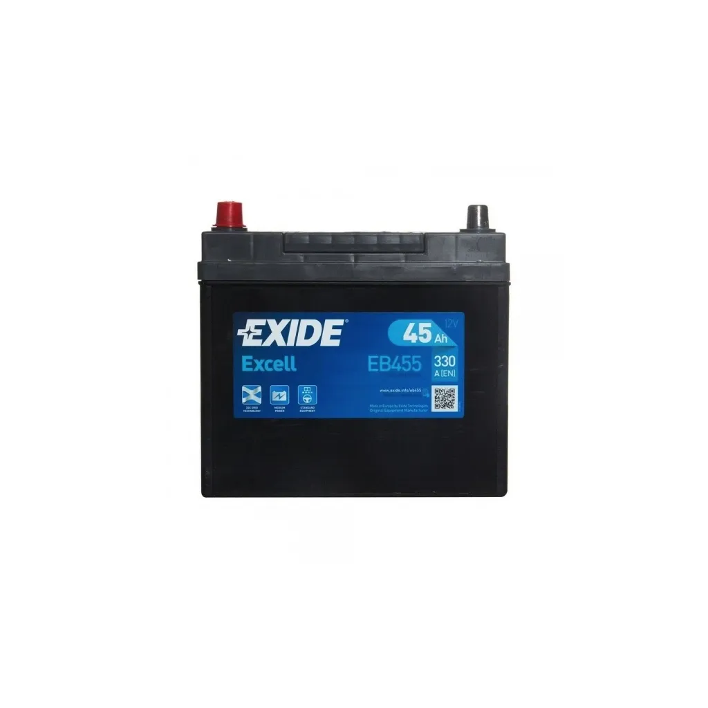 Аккумулятор автомобильный EXIDE EXCELL 45A (EB455)