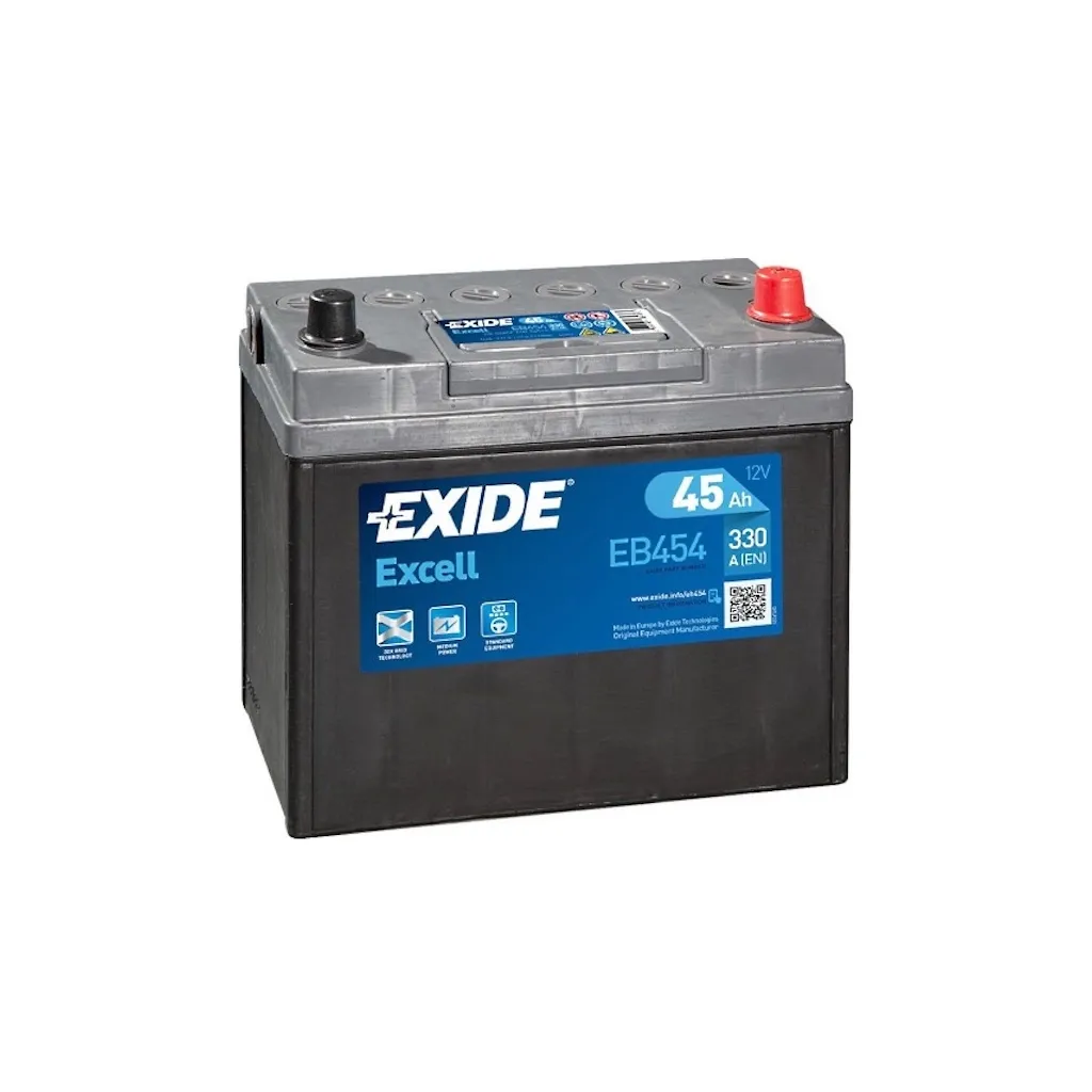 Аккумулятор автомобильный EXIDE EXCELL 45A (EB454)