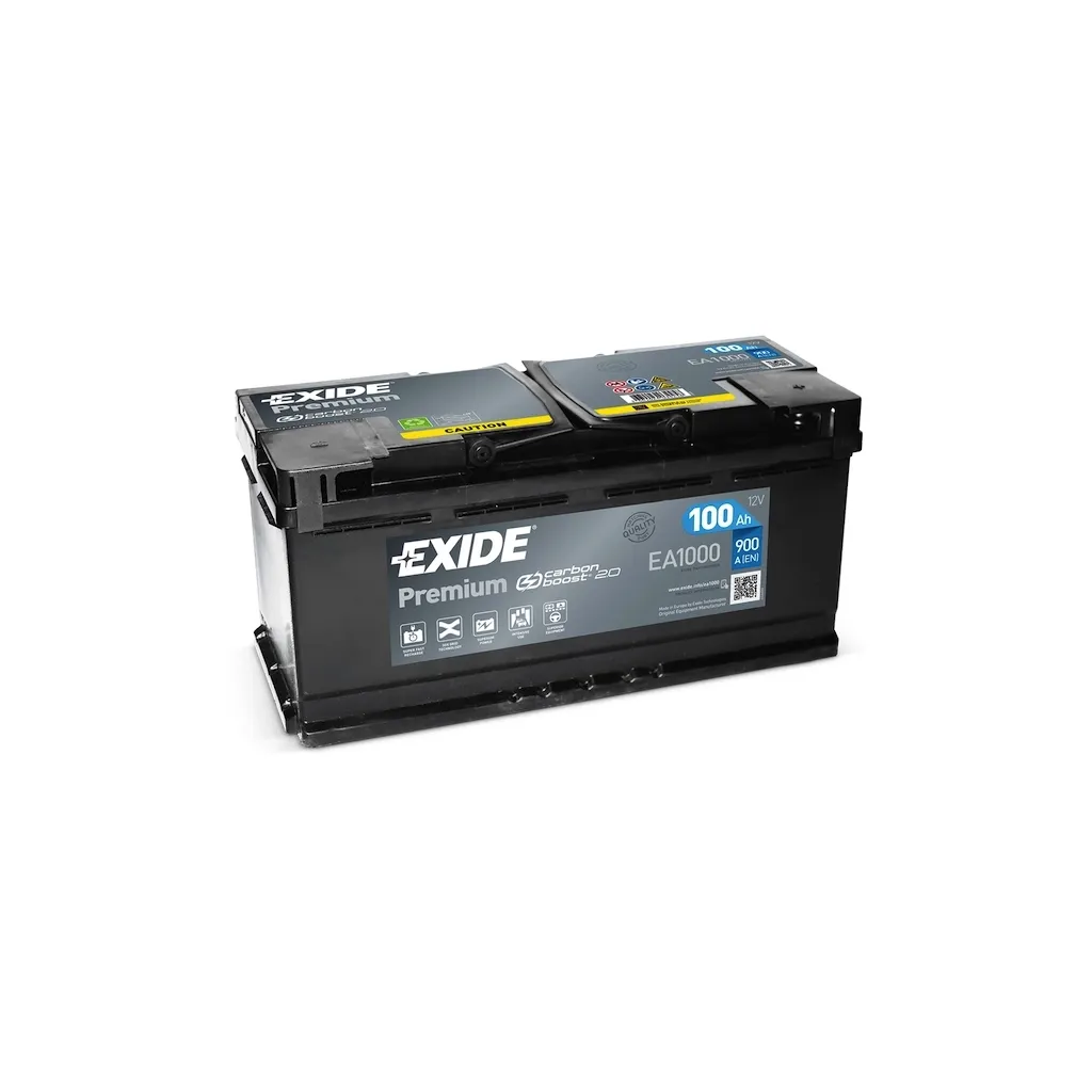 Аккумулятор автомобильный EXIDE PREMIUM 100A (EA1000)