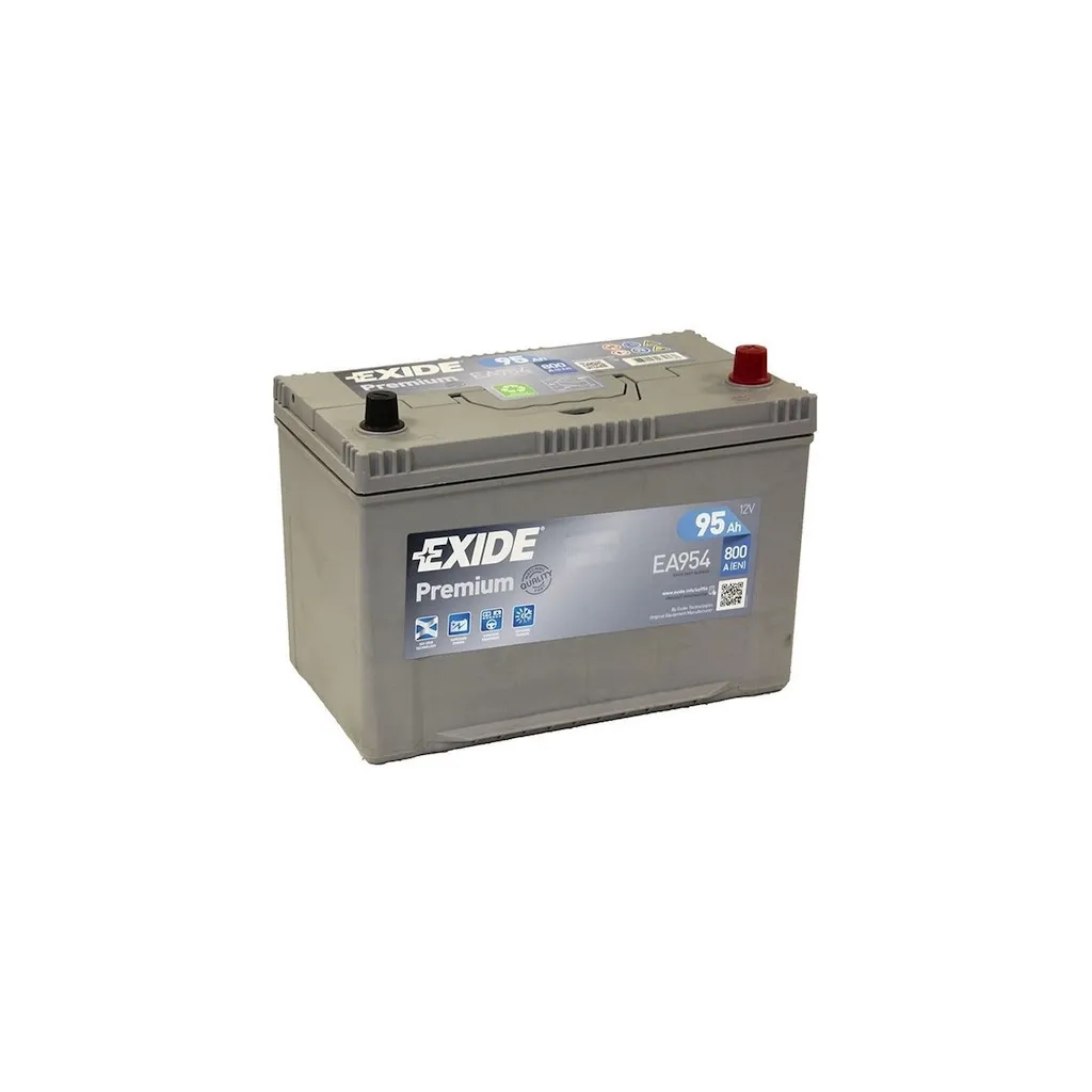 Аккумулятор автомобильный EXIDE PREMIUM 95A (EA954)