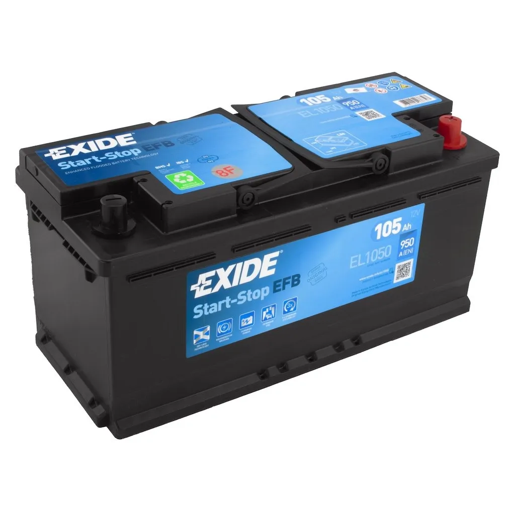 Акумулятор автомобільний EXIDE START-STOP EFB 105A (EL1050)