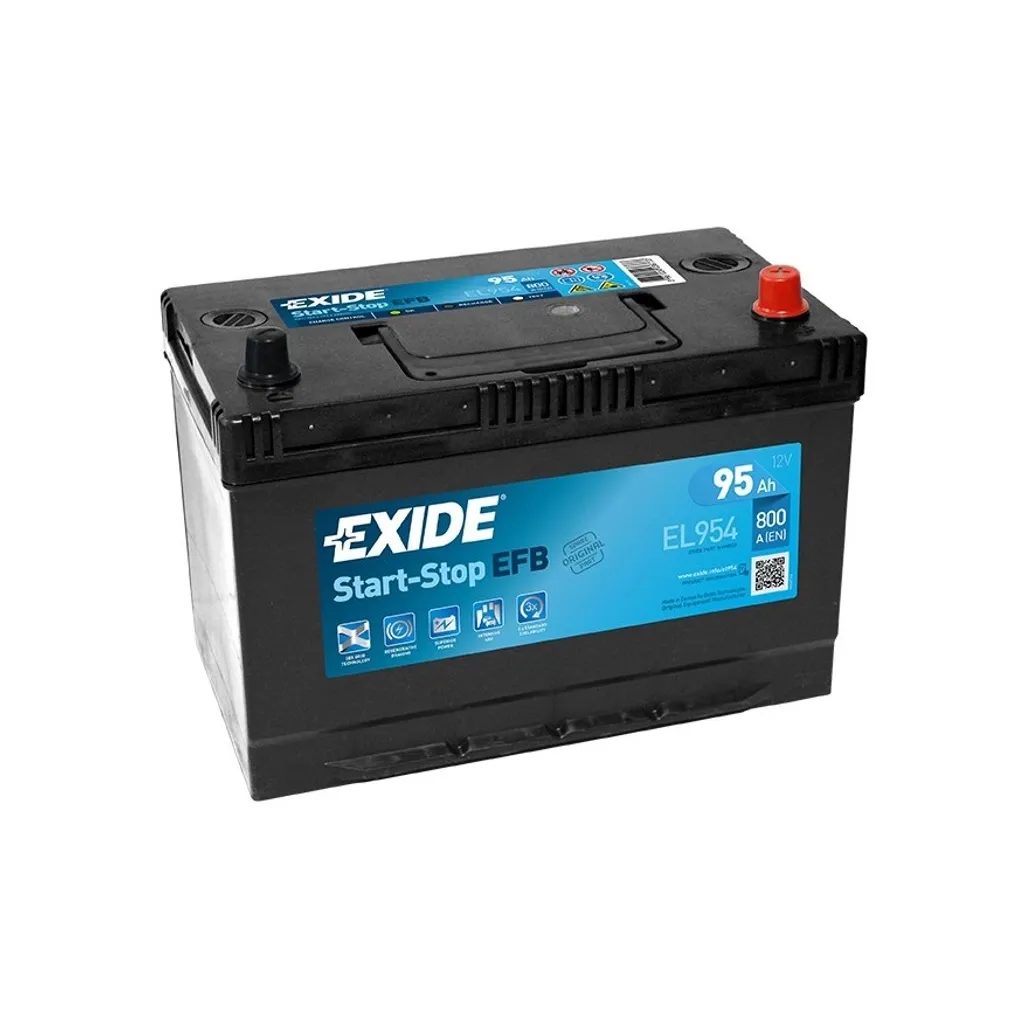 Акумулятор автомобільний EXIDE START-STOP EFB 95A (EL954)