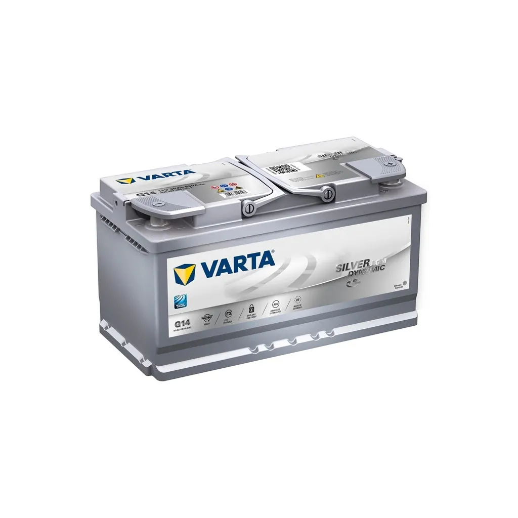  Varta Silver Dynamic AGM 95А Ев (-/+) G14 (850EN) (595901085)