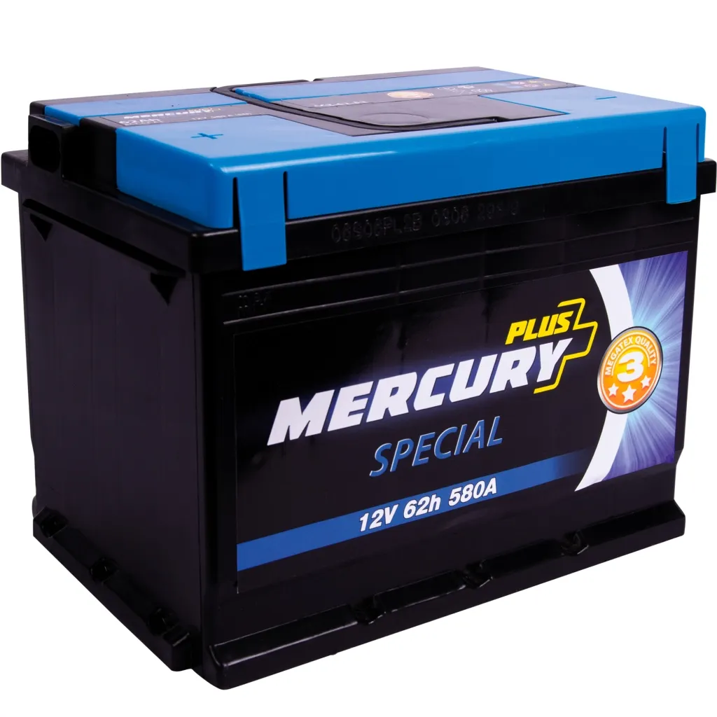 Акумулятор автомобільний MERCURY battery SPECIAL Plus 62Ah (P47289)