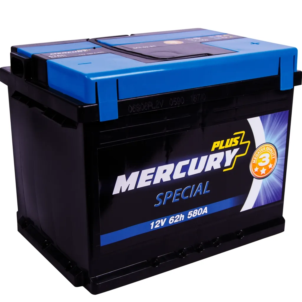 Аккумулятор автомобильный MERCURY battery SPECIAL Plus 62Ah (P47298)