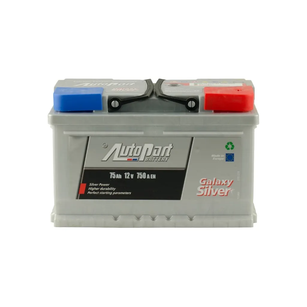 Акумулятор автомобільний AutoPart 75 Ah/12V sb Galaxy Silver (ARL075-GAL0)