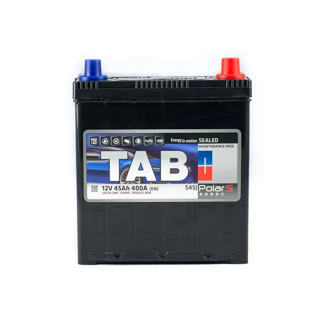  TAB 45 Ah/12V Polar S Тонка клема Japan Min (246 145)