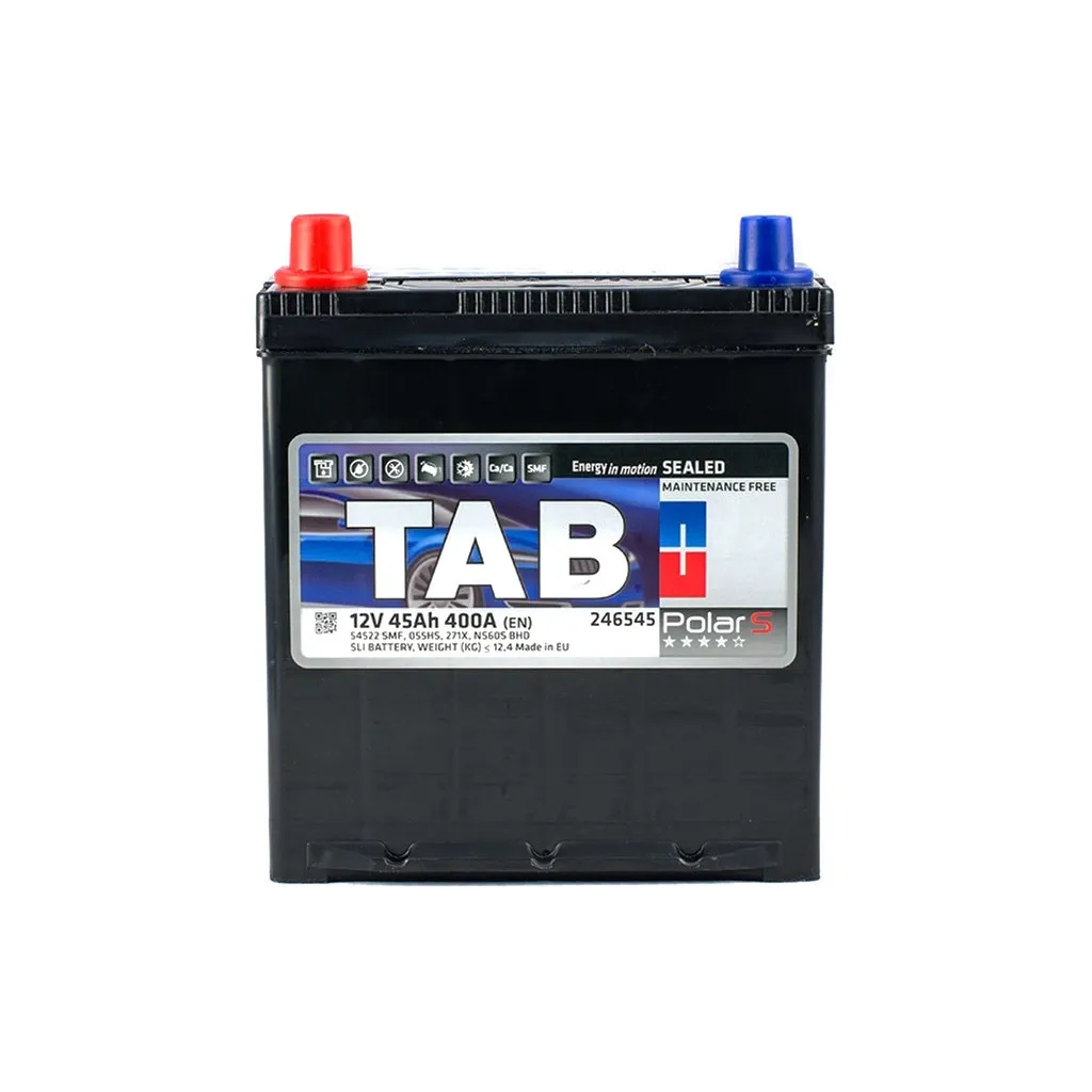 Аккумулятор автомобильный TAB 45 Ah/12V Polar S Japan (246 945)