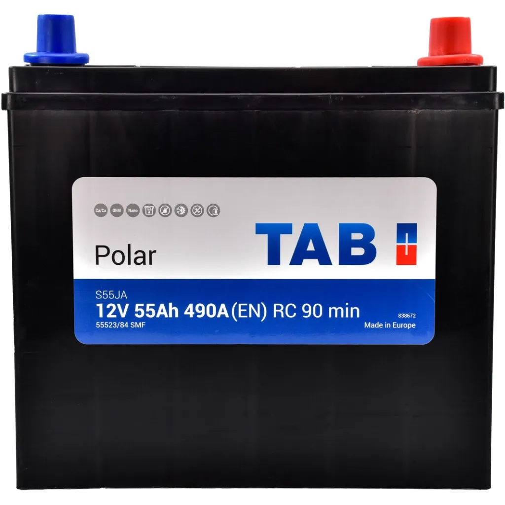  TAB 55 Ah/12V Polar S Euro Japan (246 855)