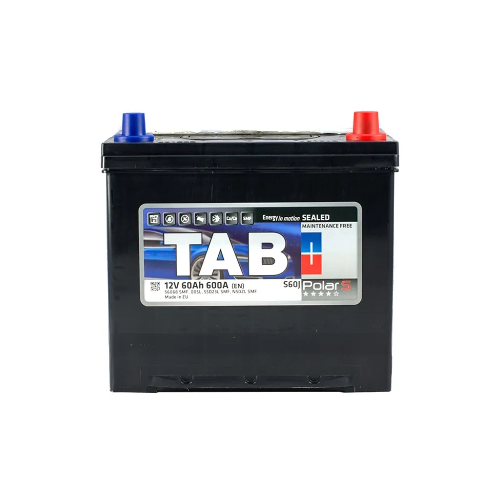 Акумулятор автомобільний TAB 60 Ah/12V Polar S Euro Japan (246 860)