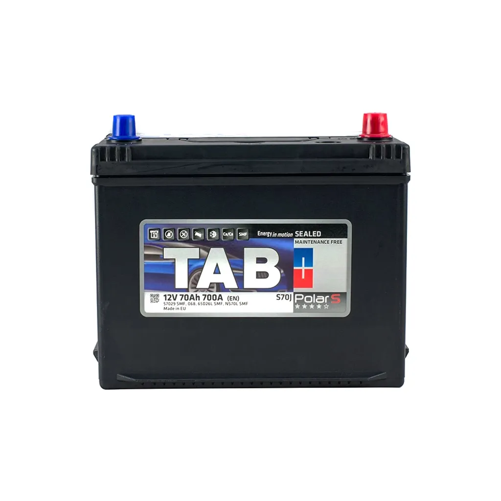 Аккумулятор автомобильный TAB 70 Ah/12V Polar S Euro Japan (246 870)