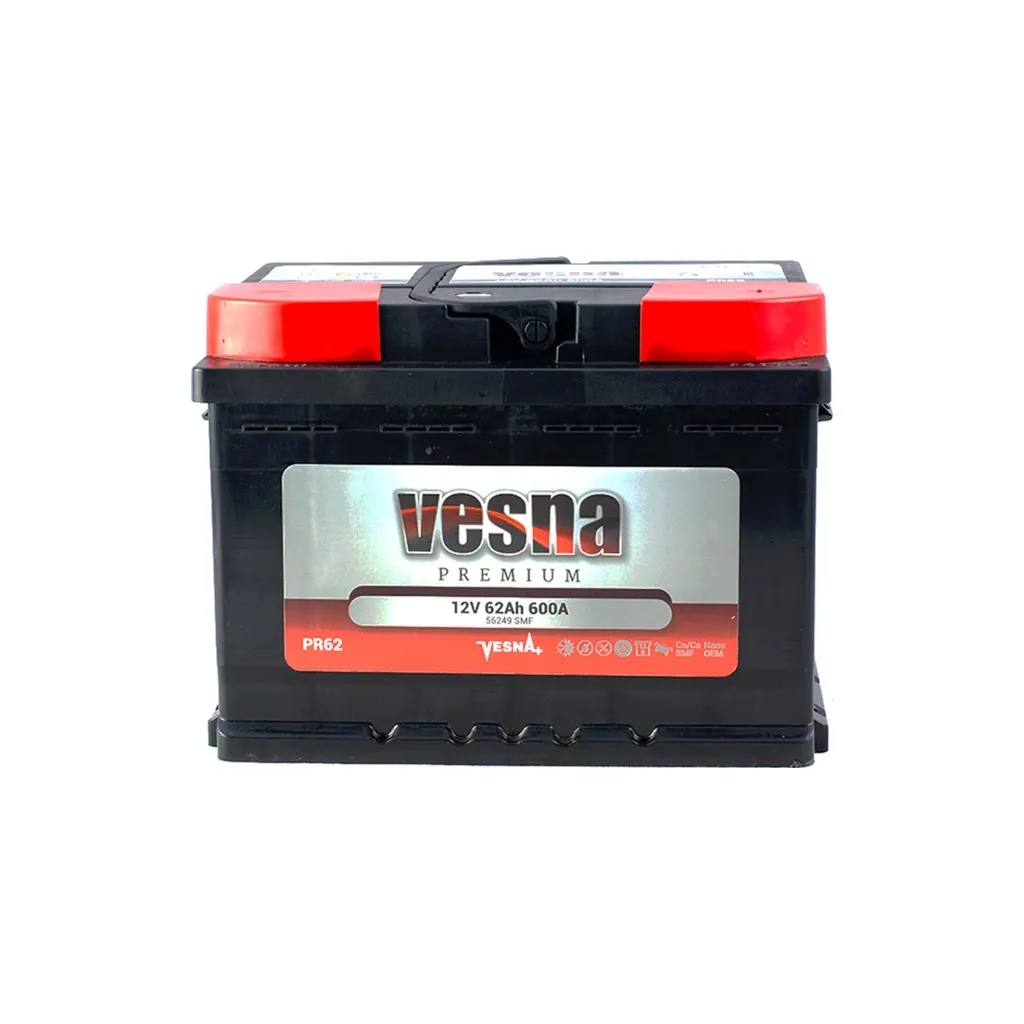  Vesna 62 Ah/12V Premium Euro (415 062)