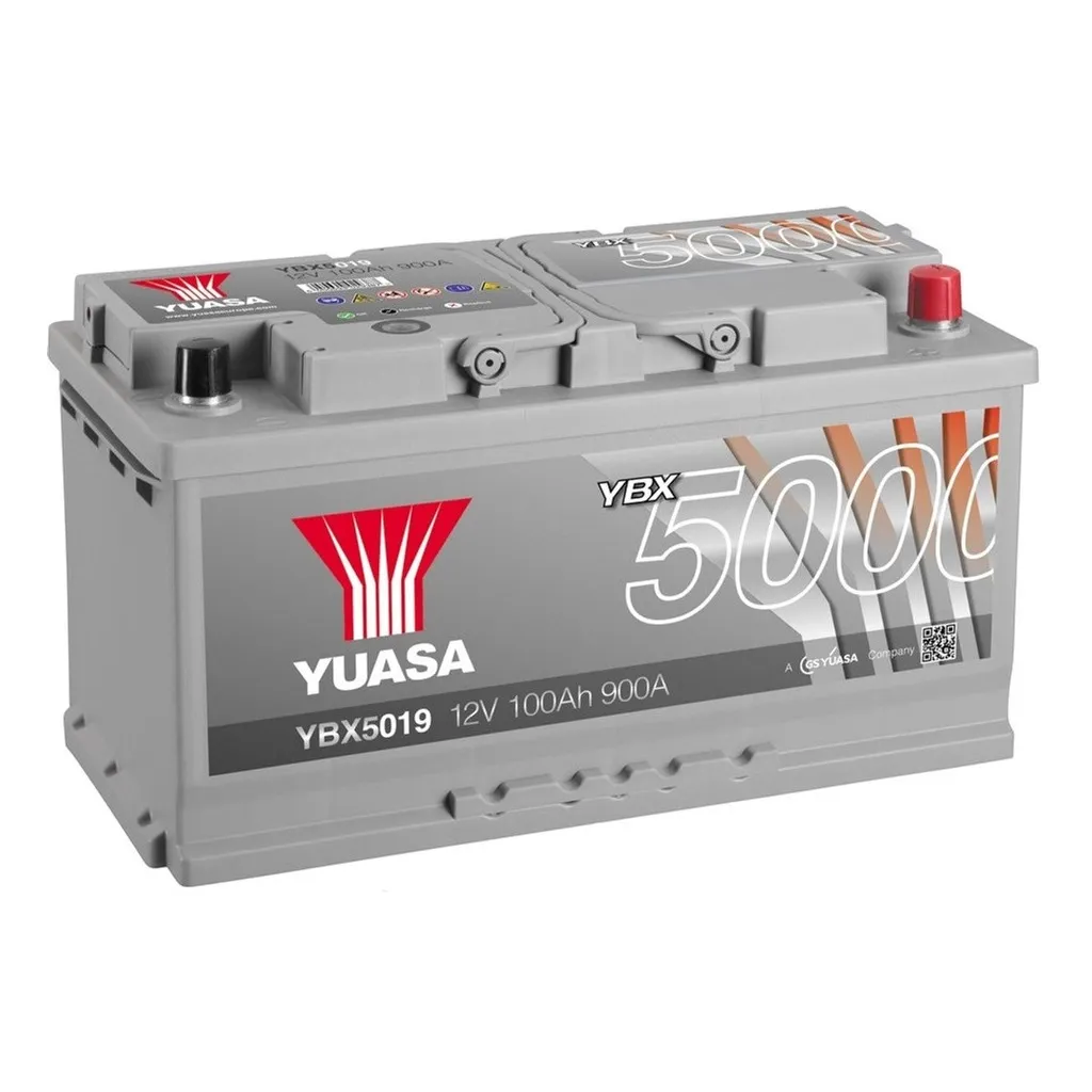  Yuasa 12V 100Ah Silver High Performance Battery (YBX5019)