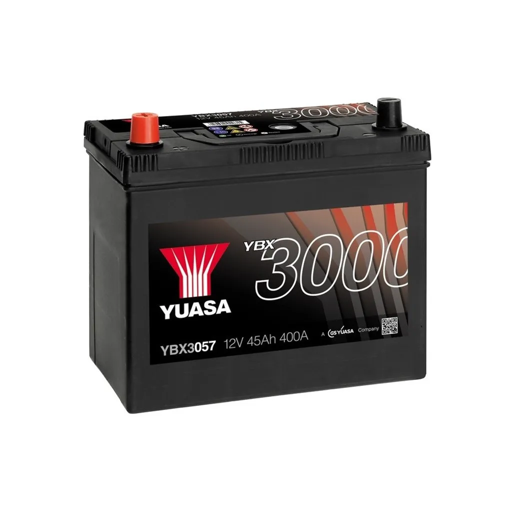  Yuasa 12V 45Ah SMF Battery (YBX3057)