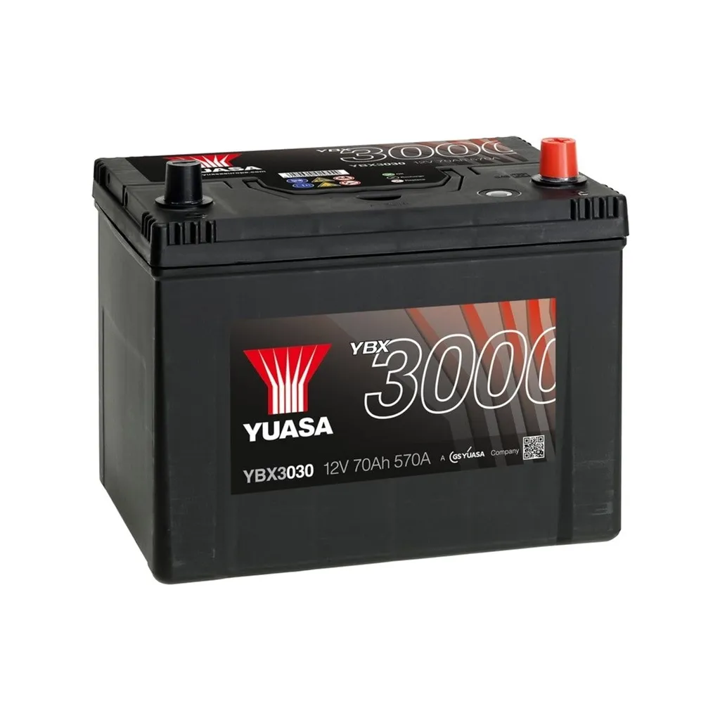 Аккумулятор автомобильный Yuasa 12V 72Ah SMF Battery (YBX3030)