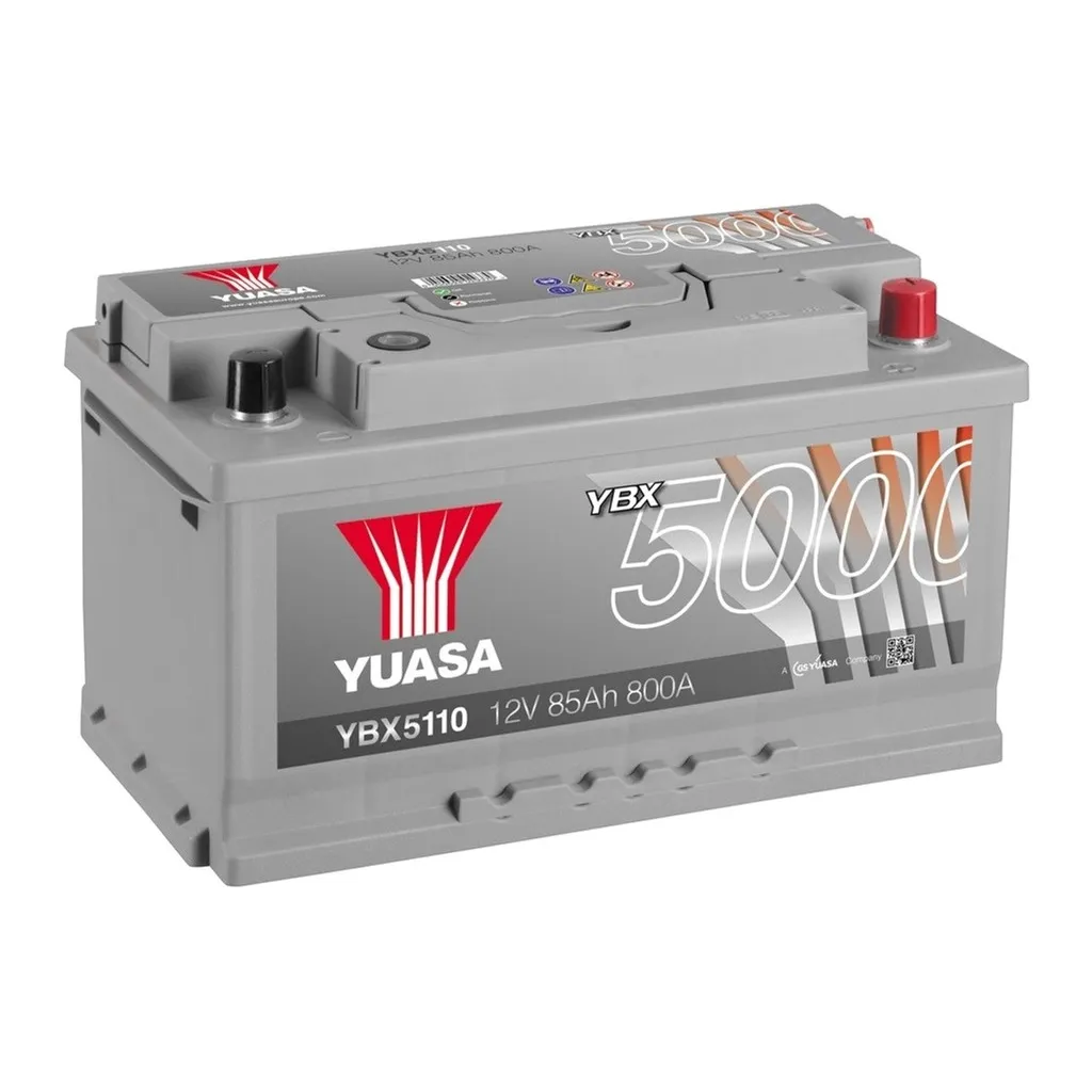 Акумулятор автомобільний Yuasa 12V 85Ah Silver High Performance Battery (YBX5110)