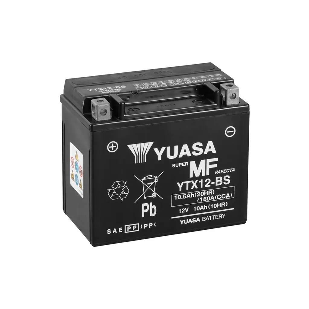  Yuasa 12V 10,5Ah MF VRLA Battery (YTX12-BS)