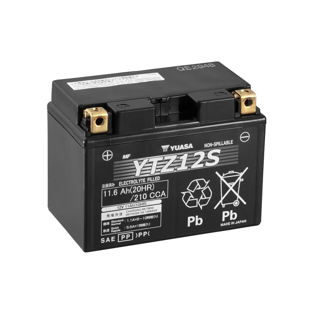  Yuasa 12V 11,6Ah High Performance MF VRLA Battery (YTZ12S)