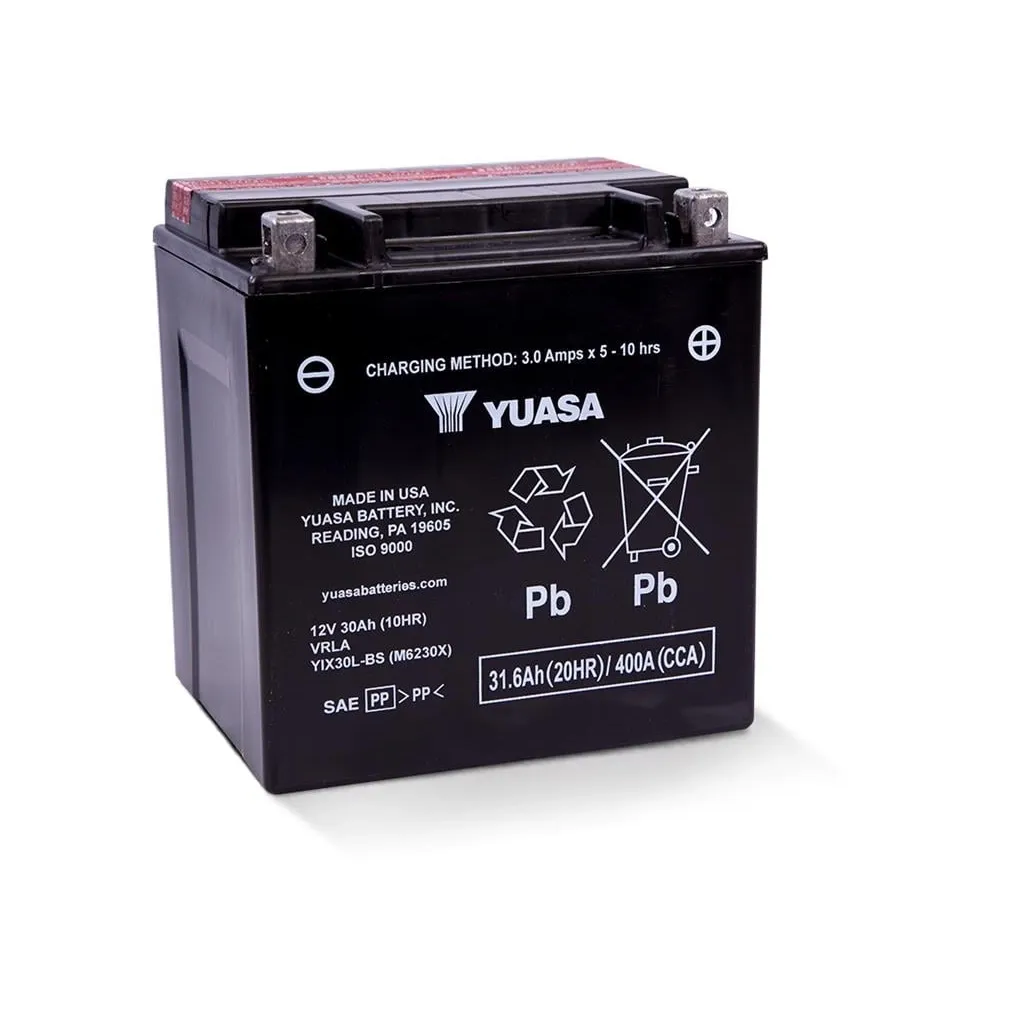  Yuasa 12V 31.6Ah High Performance MF VRLA Battery AGM (YIX30L-BS)