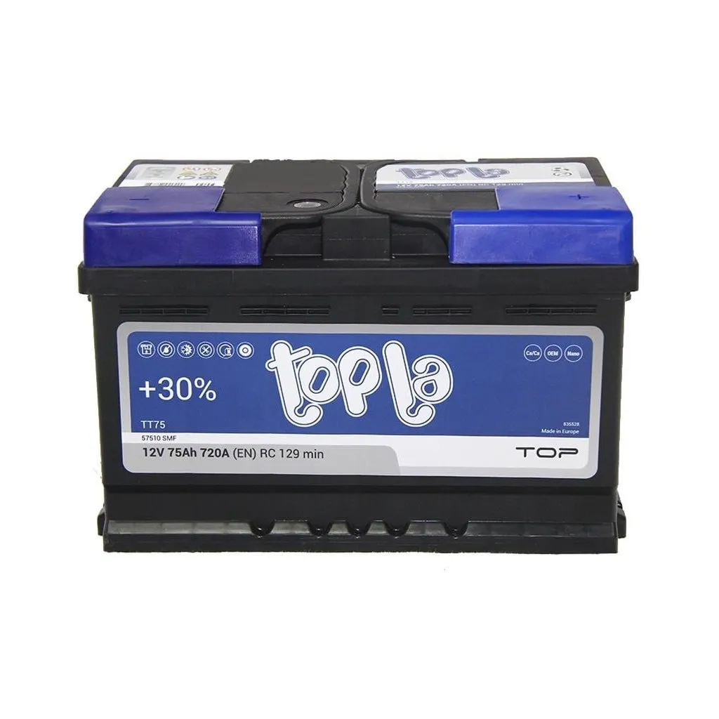  Topla 75 Ah/12V TOP Euro (118 072)