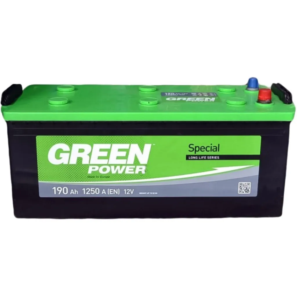  GREEN POWER Standart 190Ah бокова(+/-) (1250EN) (22357)