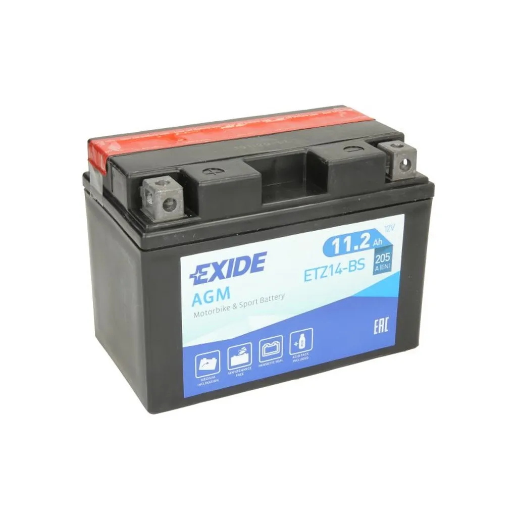  EXIDE AGM 11,2Ah (+/-) (205EN) (ETZ14-BS)