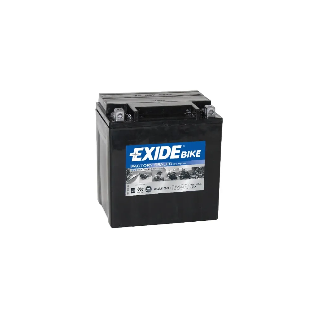 Акумулятор автомобільний EXIDE Ready AGM 30Ah Н Єв (-/+) (430EN) (AGM12-31)