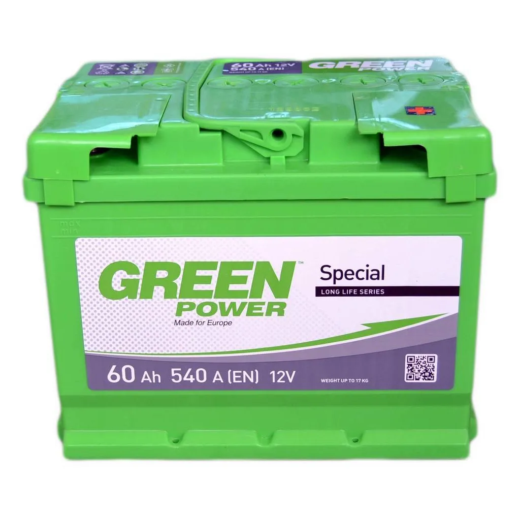  GREEN POWER Standart 60Ah Ев (-/+) (540EN) (22358)