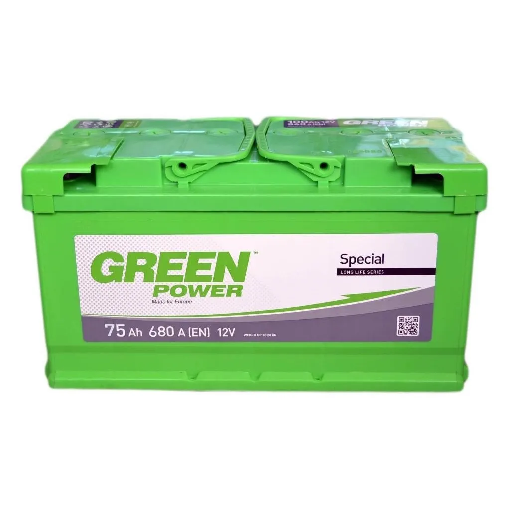  GREEN POWER Standart 75Ah (+/-) (680EN) (22426)