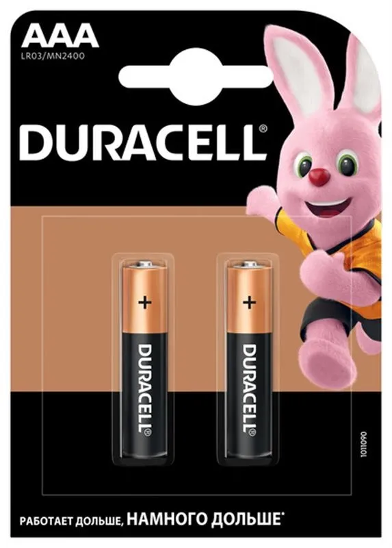 Батарейка Duracell MN2400 AAA/LR03 BL 2шт (81545417/5004183)