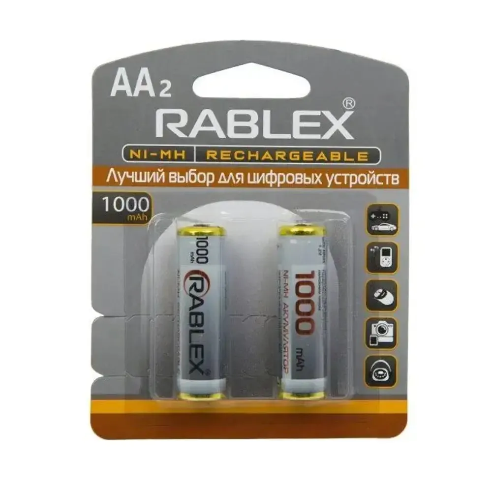 Батарейка Rablex AA (R6)  1000mAh (75424)