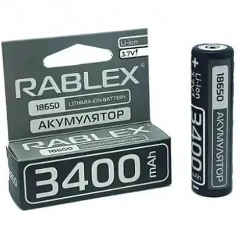 Батарейка Rablex 18650 Li-Ion 3400mAh 