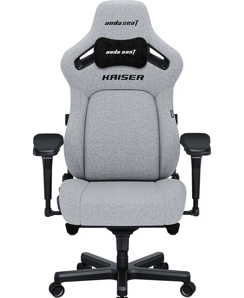 Крісло геймерське Anda Seat Kaiser 4 Size XL Gray Linen Fabric