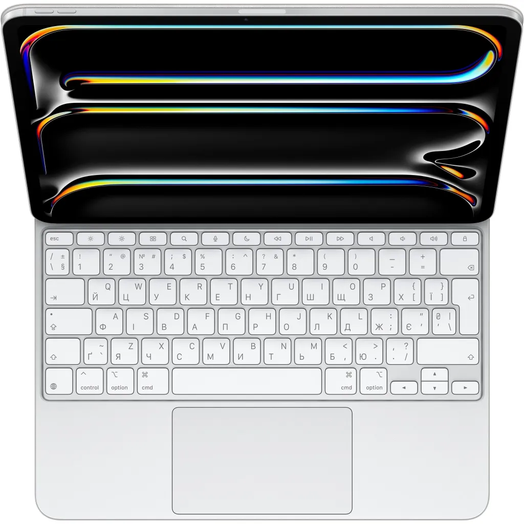 Чехол, сумка для планшетов Apple Magic Keyboard for iPad Pro 13inch (M4) Ukrainian White (MWR43UA/A)