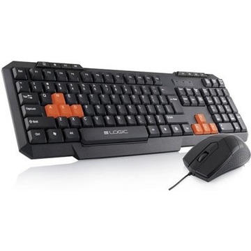 Комплект (клавіатура і мишка) Logic concept LKM-201, USB, Black (MK-LC-LKM-201-RU)