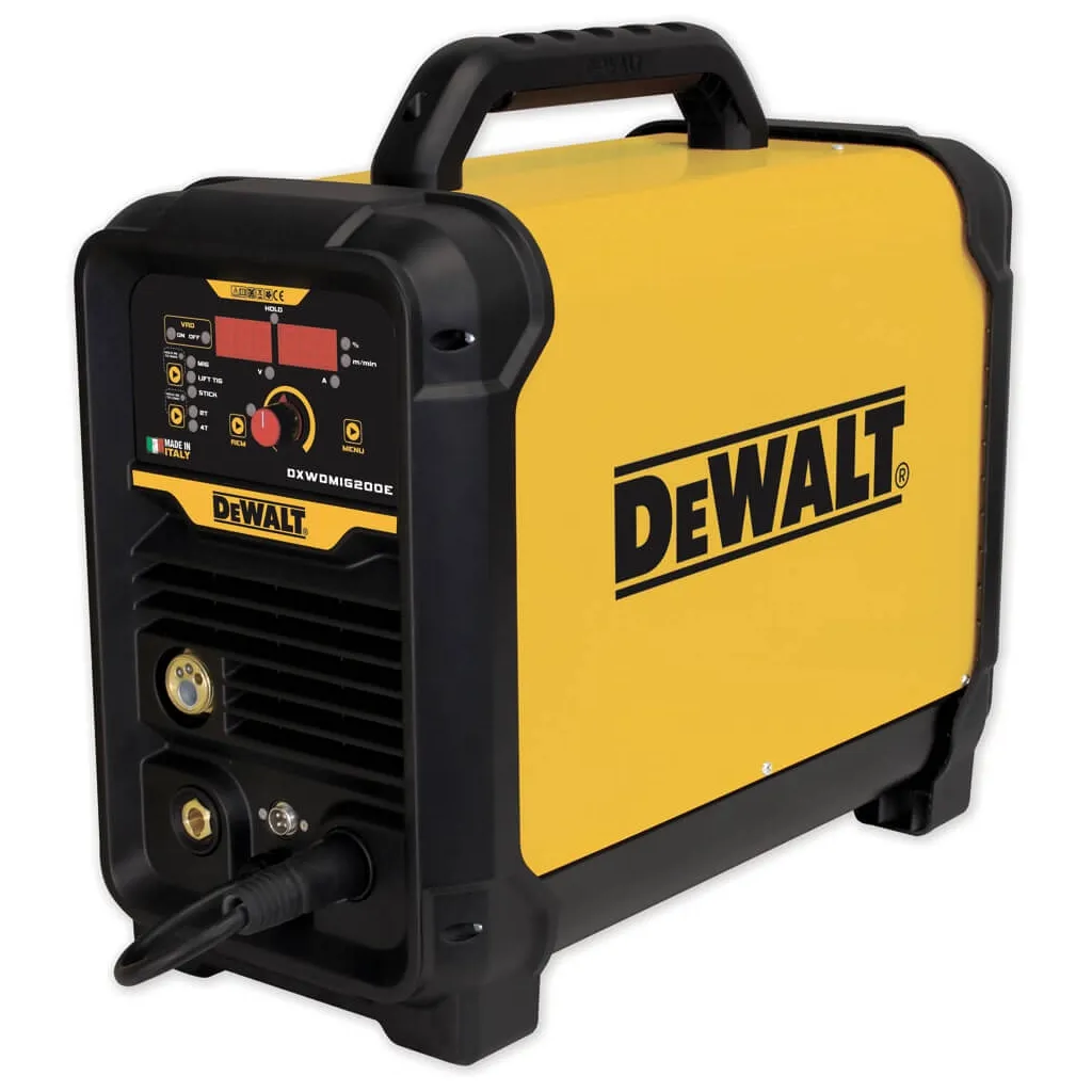  DeWALT полуавтомат инверторный, 40-200 A, длительность нагрузки 90% (DXWDMIG200E)