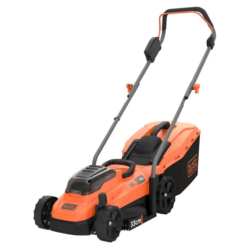 Газонокосилка Black&Decker аккумуляторная 18 В, 4.0 Ач, 32 см, 2 АКБ и ЗУ (BCMW33184L2)