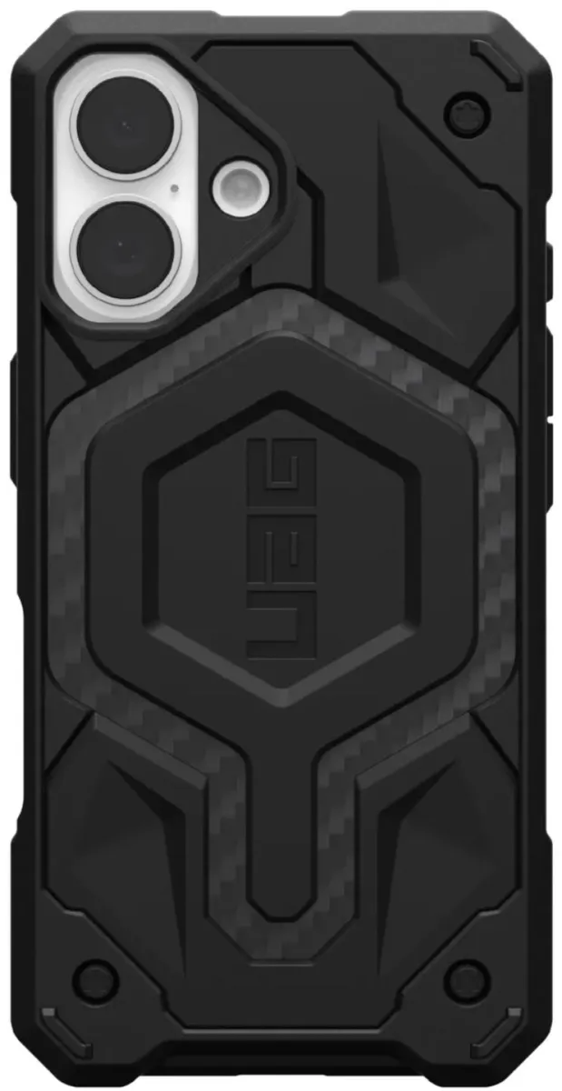 Чехол-накладка UAG for iPhone 16, Monarch Pro Magsafe, Carbon Fiber