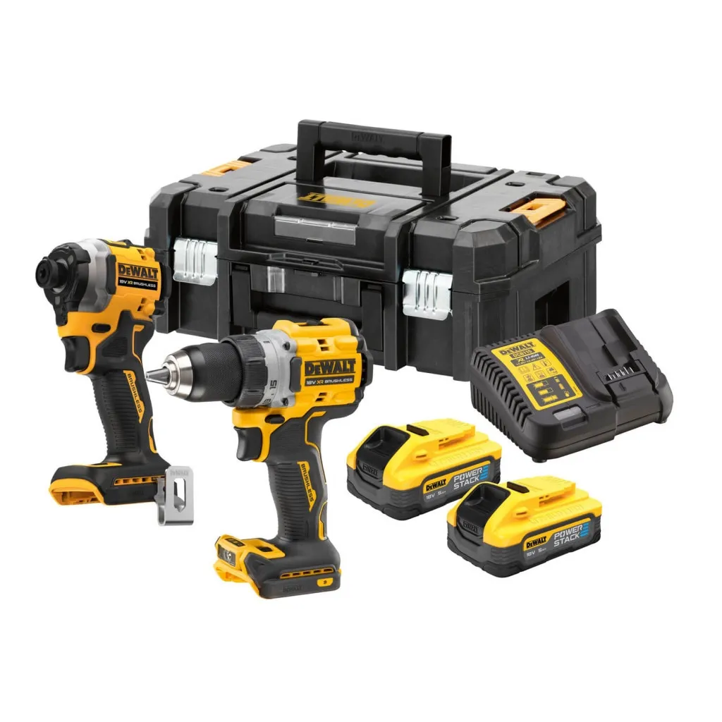 Набор электроинструментов DeWALT 18В XR Li-lon DCF850, DCD800, 5Ah, TSTAK (DCK2051H2T)