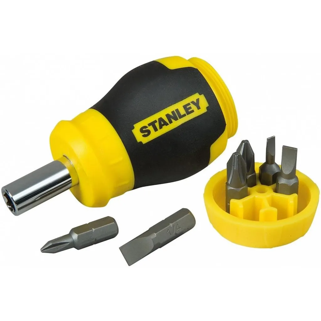 Набор інструментів Stanley Multibit Stubby з 6 змінними бітами (0-66-357)