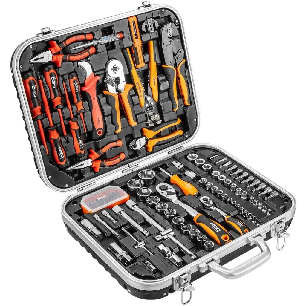  Neo Tools для електрика, 1000 В, 1/2", 1/4", CrV, 108 шт. (01-310)