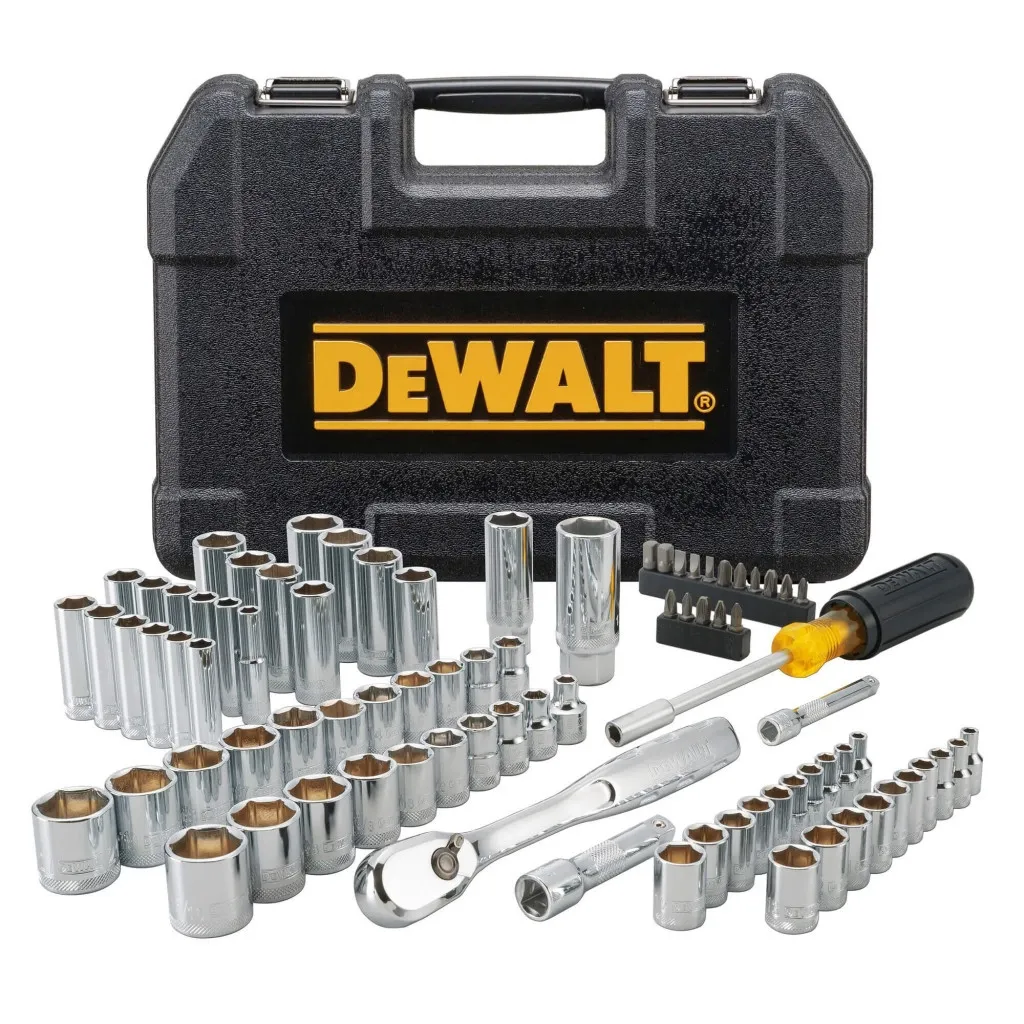 Набор інструментів DeWALT головок та біт 1/4" та 3/8", 84 шт. (DWMT81531-1)