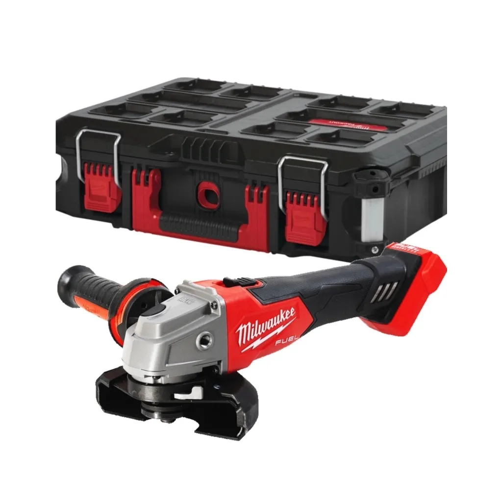 Шлифовальная и полировальная машина Milwaukee M18 FSAG125X-0, 125мм, кейс PACKOUT (без АКБ и ЗУ) (4933000035)