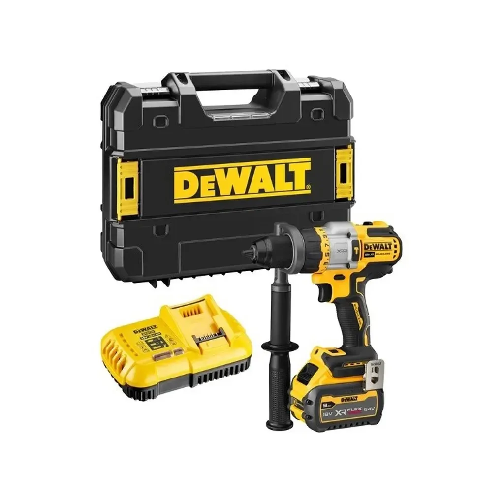 Шуруповерт DeWALT XR Li-lon 18 В, 2 АКБ+ЗУ, кейс TSTAK (DCD999X1)