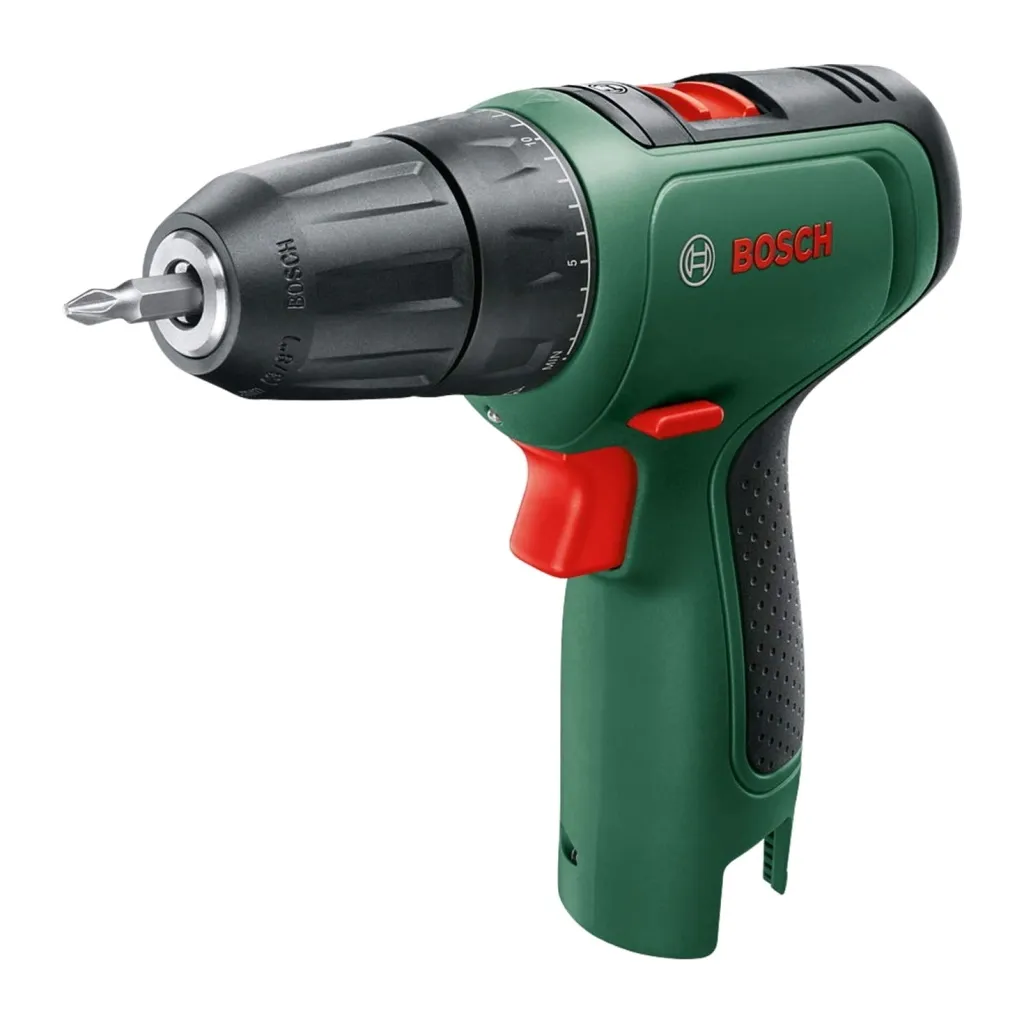  Bosch EasyDrill 1200, 12В, 2х1.5Ач, ЗП, набір свердл і біт, кейс (0.603.9D3.007)