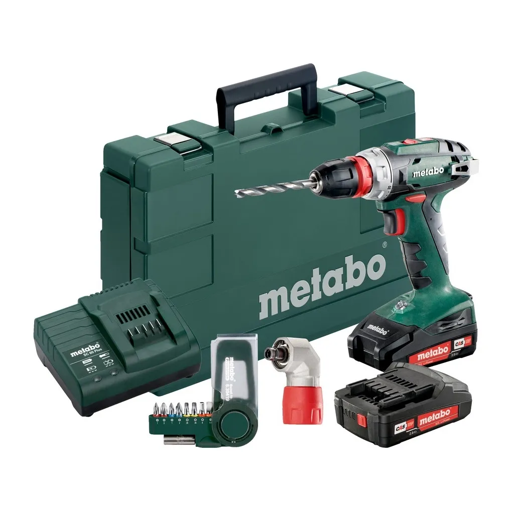  Metabo BS 18 Quick, 18V 2x2Aг + набір SP(9 шт) (602217870)