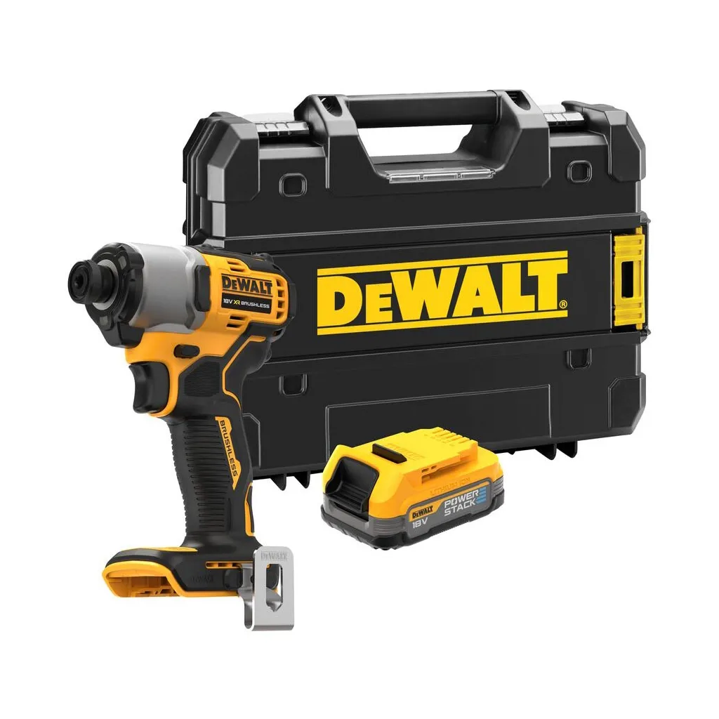  DeWALT 18 В XR Li-lon PowerStack 1.7Ah, 192 Нм, кейс TSTAK (DCF840E1T)