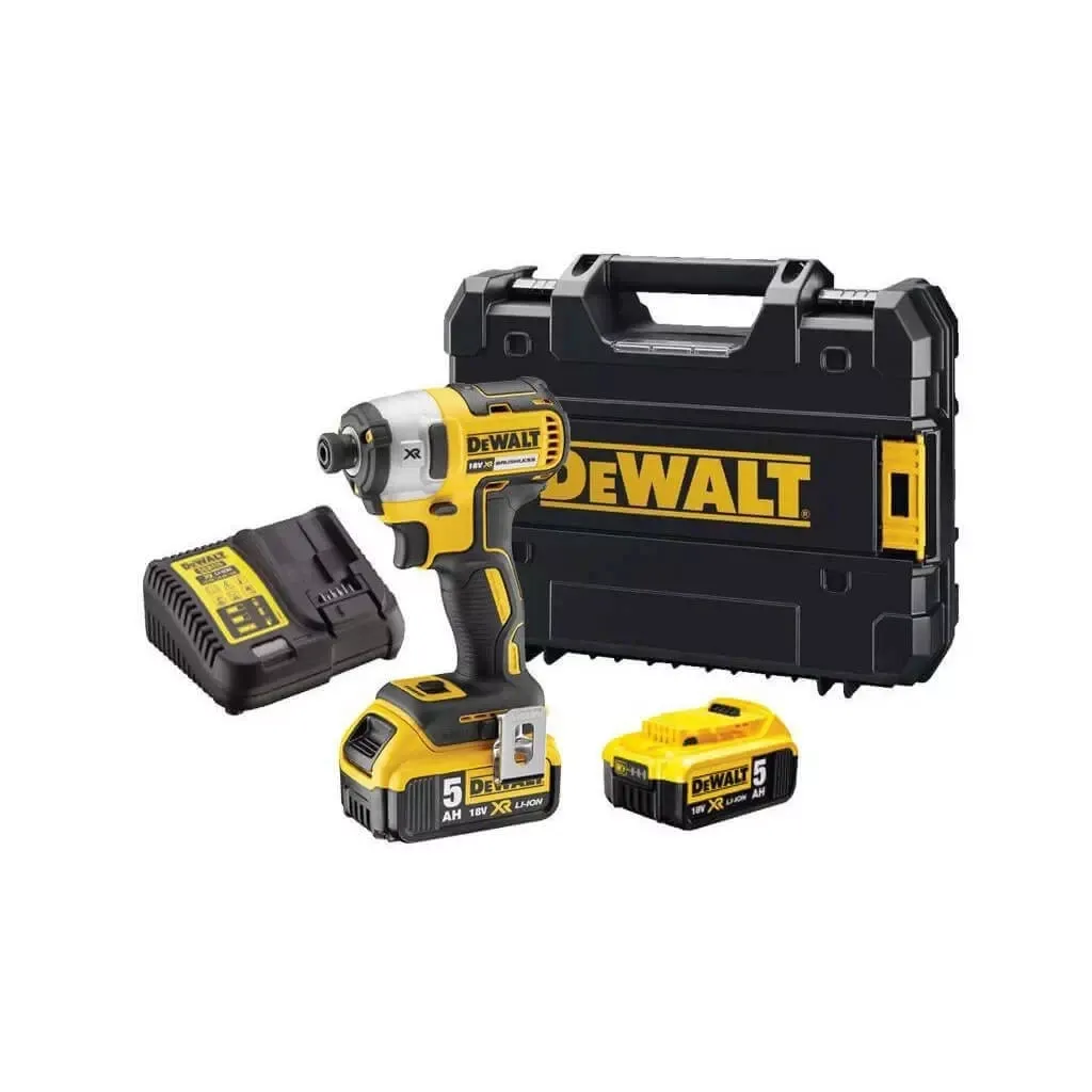  DeWALT 18V XR Li-Ion, 2x5Ah, безщітковий, 205 Нм, 3250 об/хв, кейс (DCF887P2)